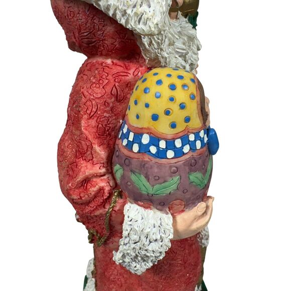 Santa's Magical Toyshop Grandfather Frost Russian Santa Matryoshka Gold Staff - Picture 10 of 14